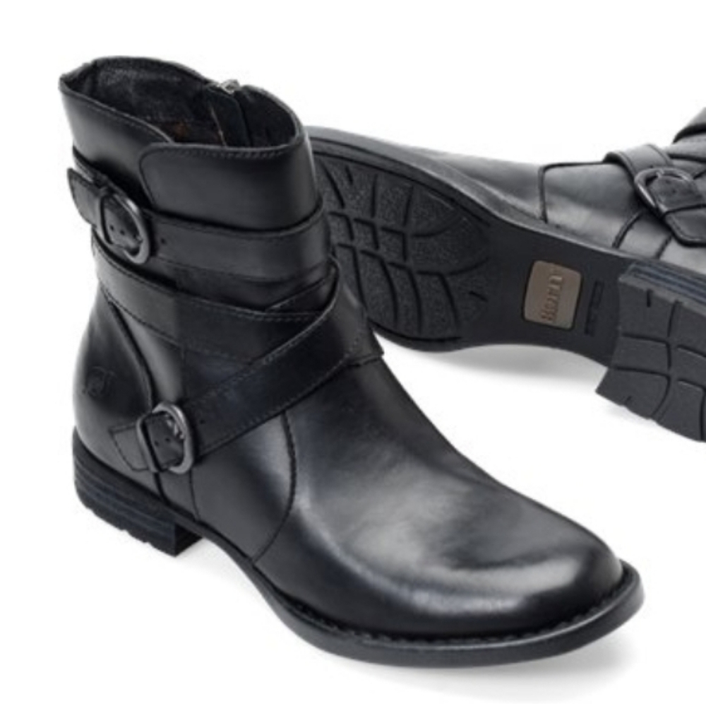 Born McMillan Waterproof Black Leather Boots